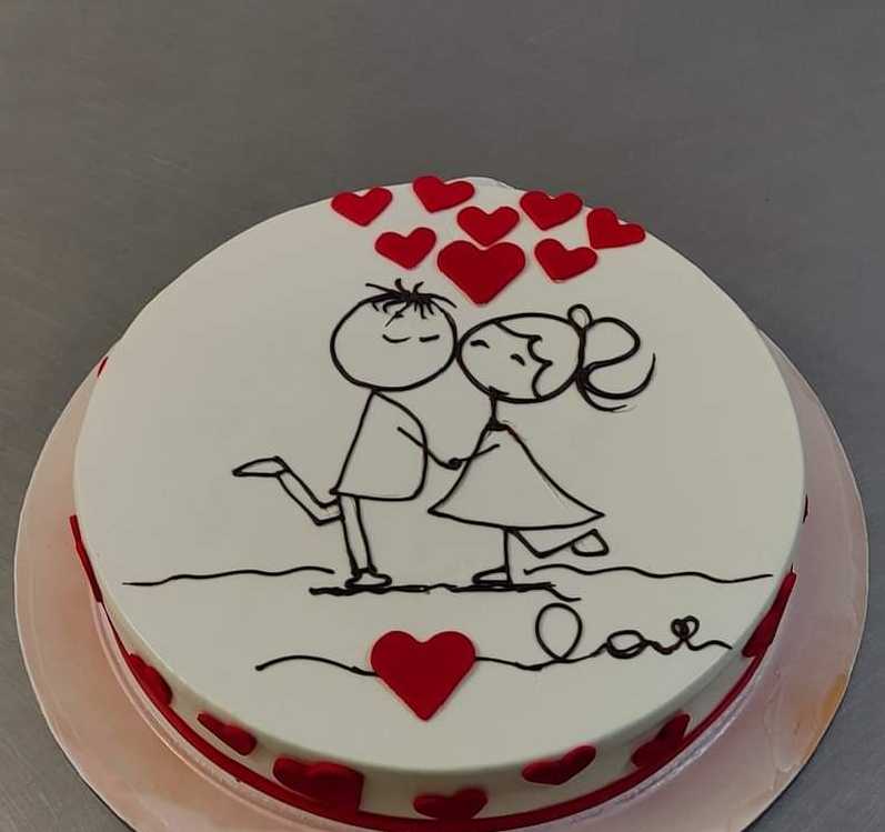 Premium RED N White Velvet Cake